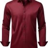 Men's Dress Shirts Long Sleeve